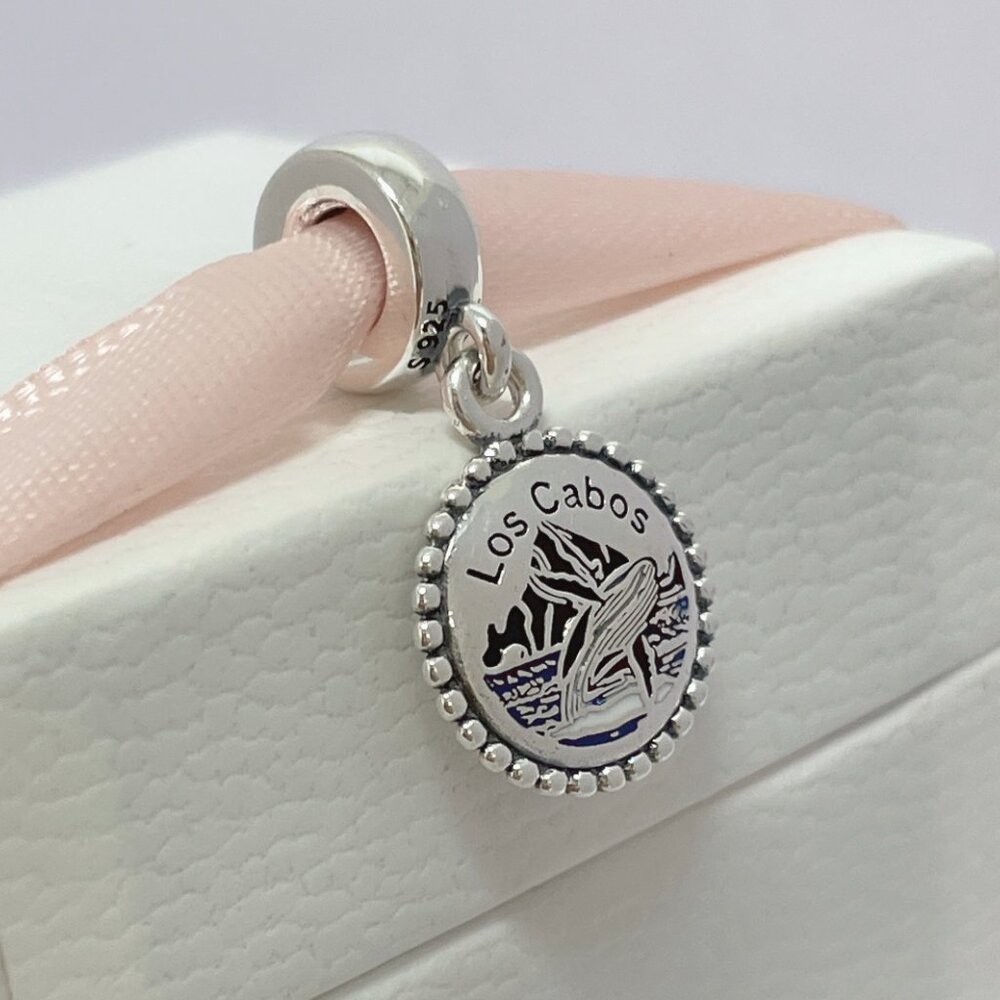 Pandora Mexico Los Cabos Whale Dangle Charm Travel Destination Pendant